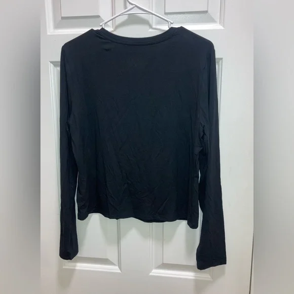 Wild Fable Women's Long Sleeve Base Layer T-Shirt Black Size Large new - Picture 4 of 4